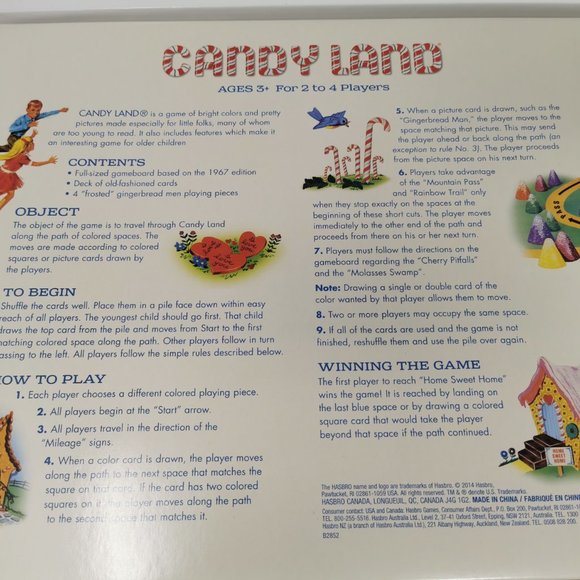 Hasbro Candyland Retro Edition 1967 Board Game - Picture 5 of 5